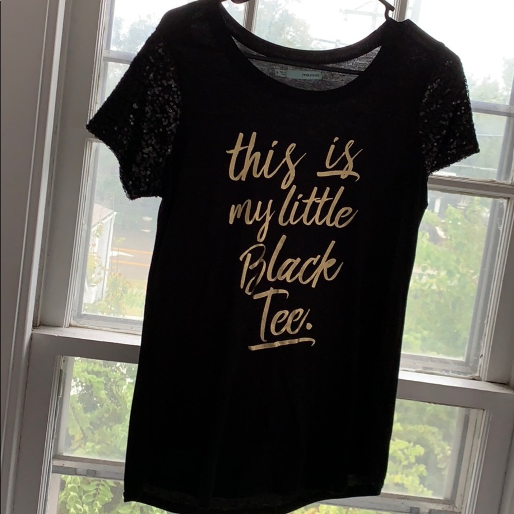 “This is my little black tee”